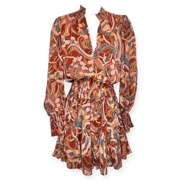 13. A.L.C. Silvie abstract-print mini dress - Picture 6 of 16